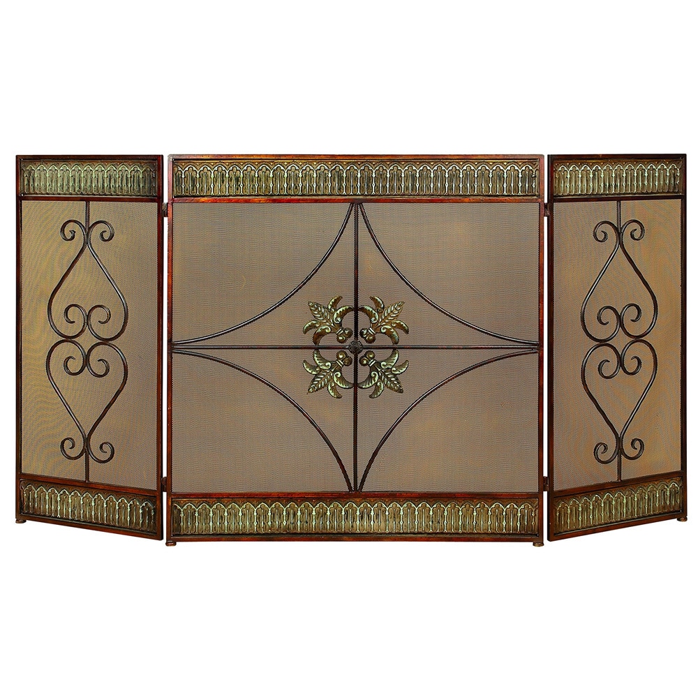 Classical Metal framed Fire Screen