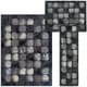 preview thumbnail 16 of 23, Nourison Linear LIN15 Area Rug Set 6 - Charcoal - Rectangle