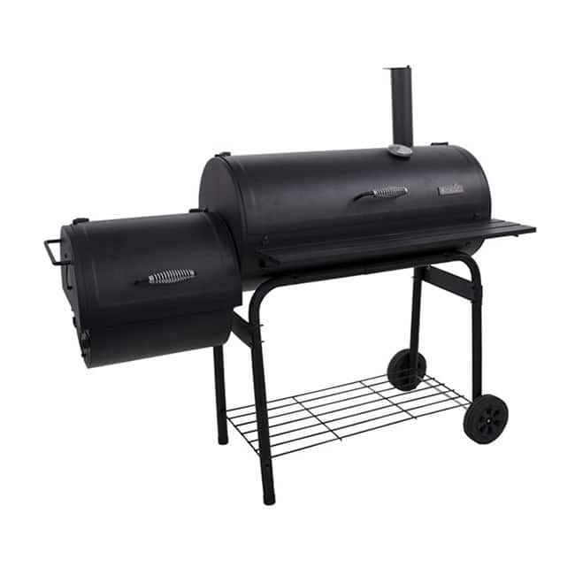 Char-Broil 1280 Charcoal Grill with Offset Smoker - Black