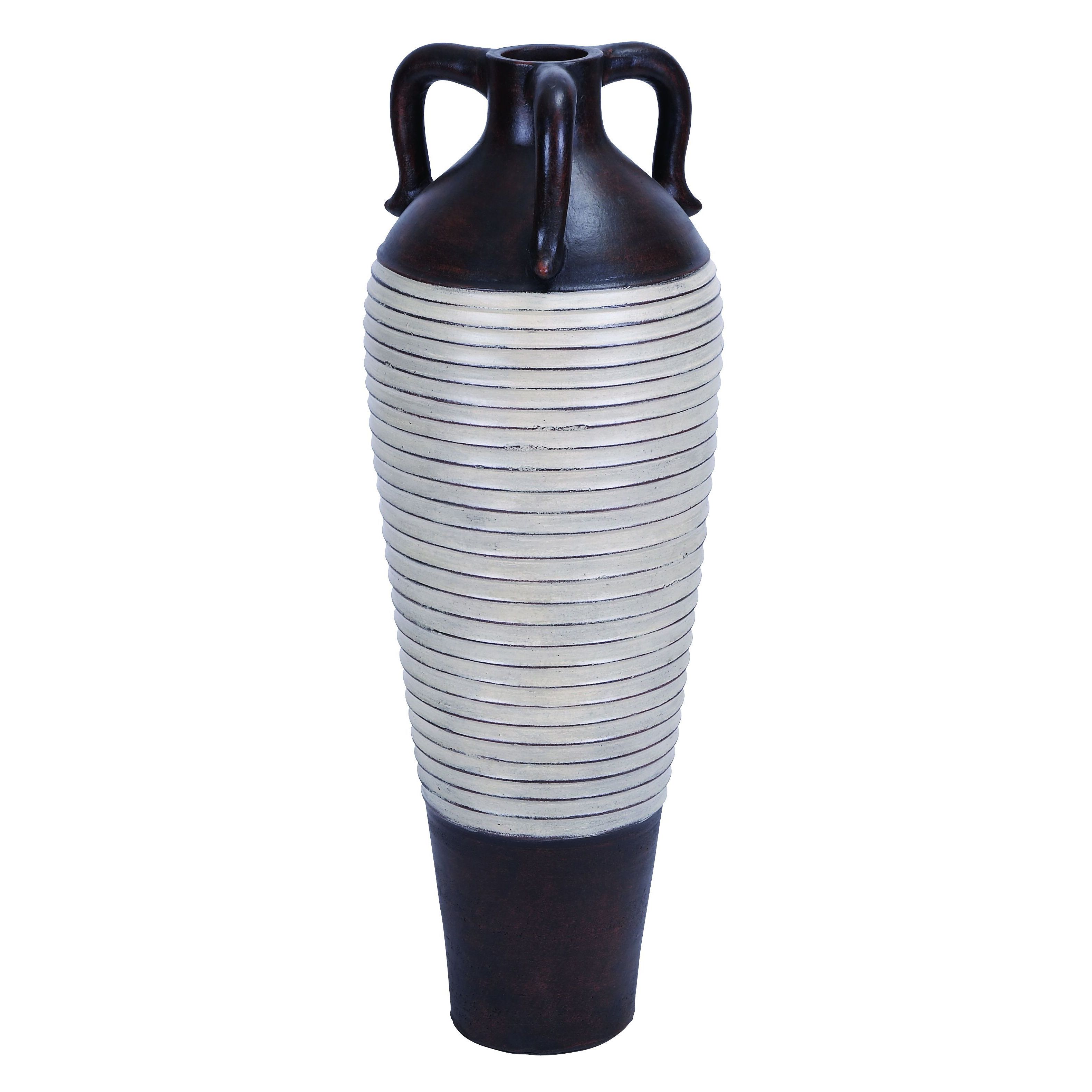 Tri handle Tall Terracotta Vase