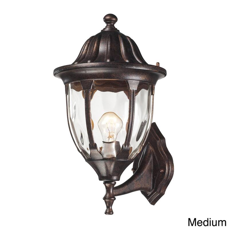 Elk Home Glendale Regal Bronze With Water Glass 1 Light Wall Sconce