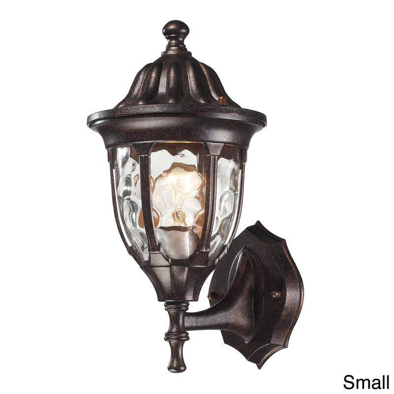 Elk Home Glendale Regal Bronze With Water Glass 1 Light Wall Sconce