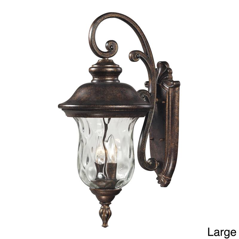 Elk Home Lafayette Regal Bronze With Water Glass 1 Light Wall Sconce - Regal Bronze Large