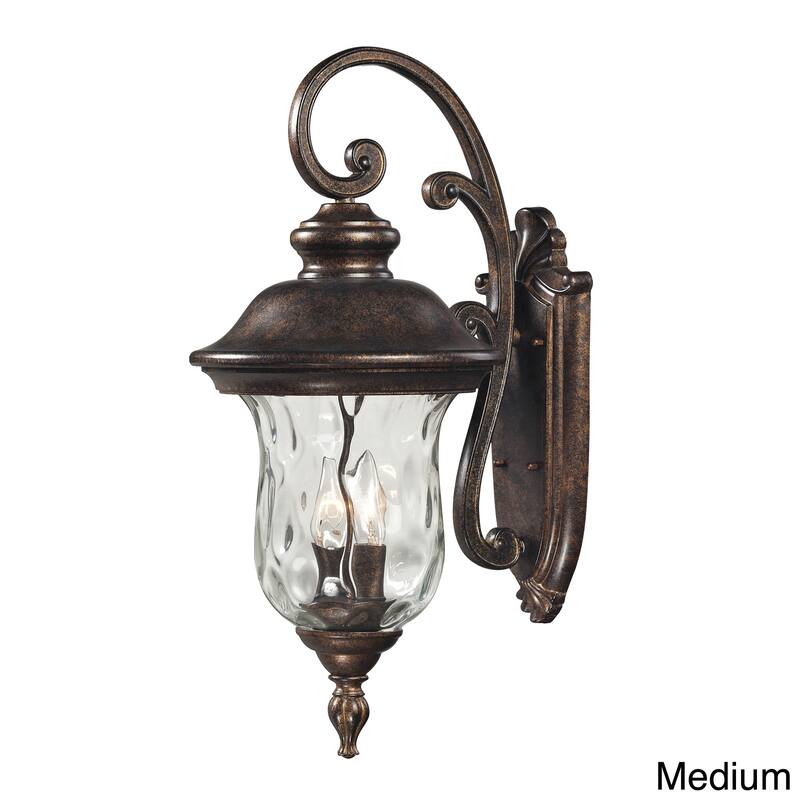 Elk Home Lafayette Regal Bronze With Water Glass 1 Light Wall Sconce