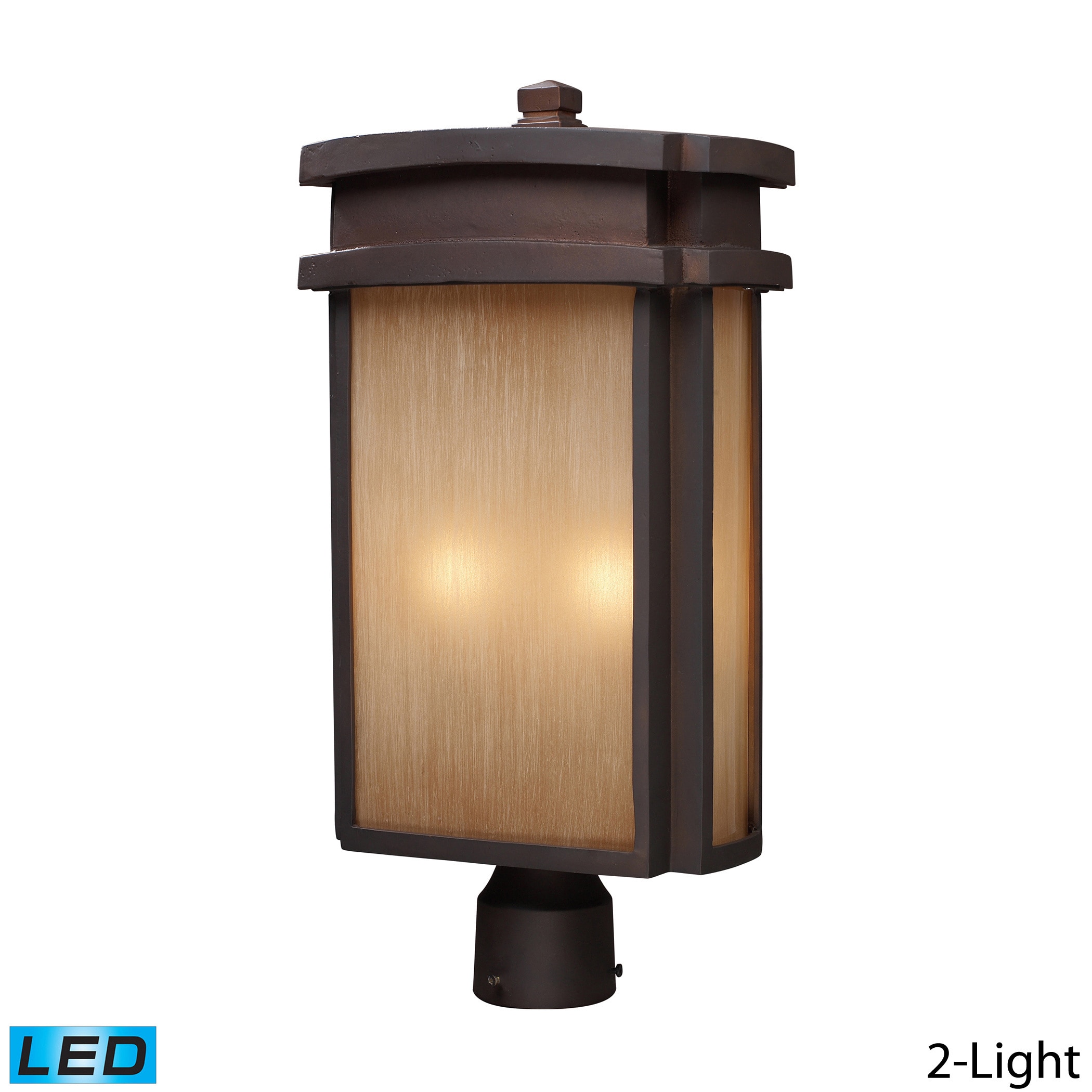 Clay Bronze Outdoor Post Light