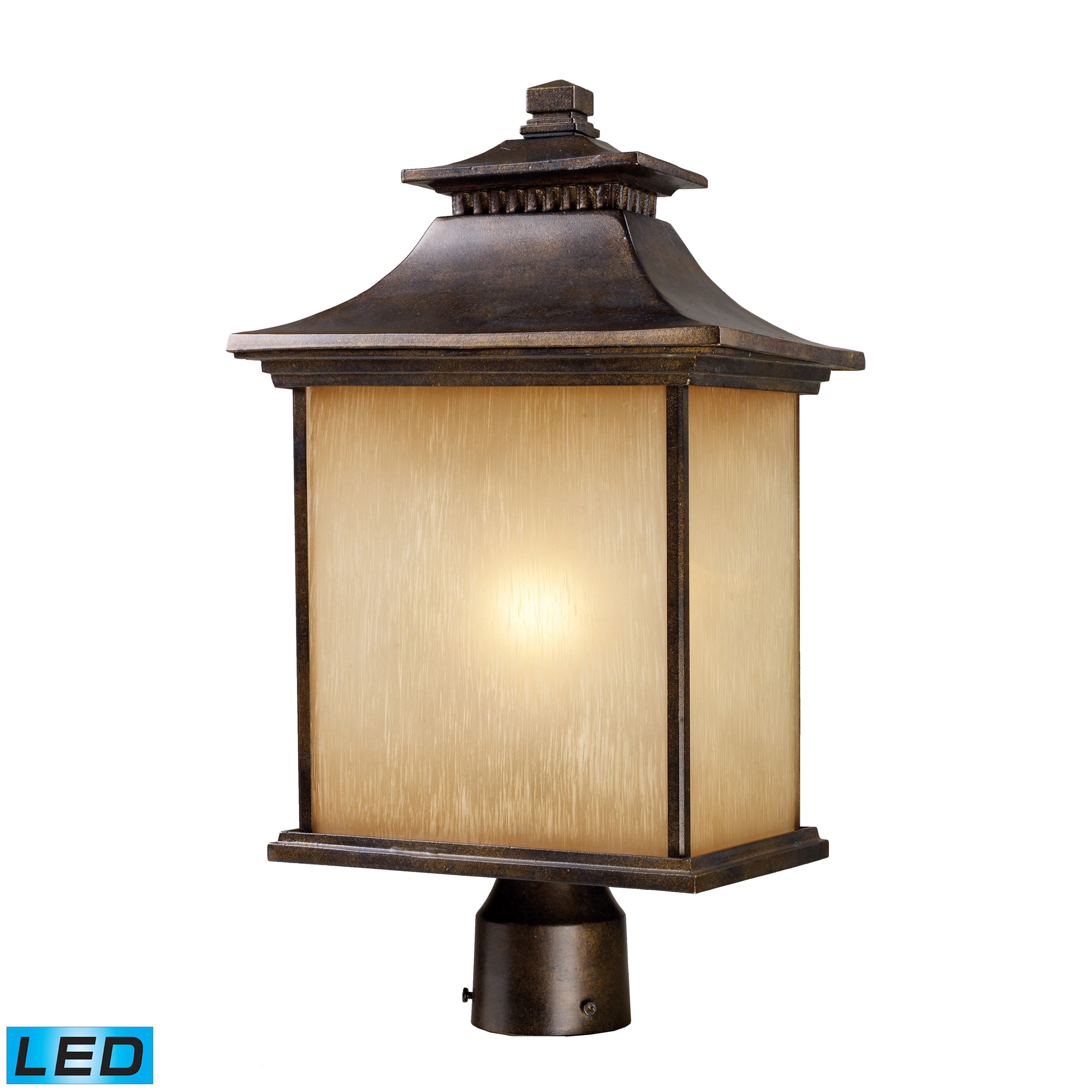 San Gabriel 1 light Hazelnut Bronze Outdoor Post Light