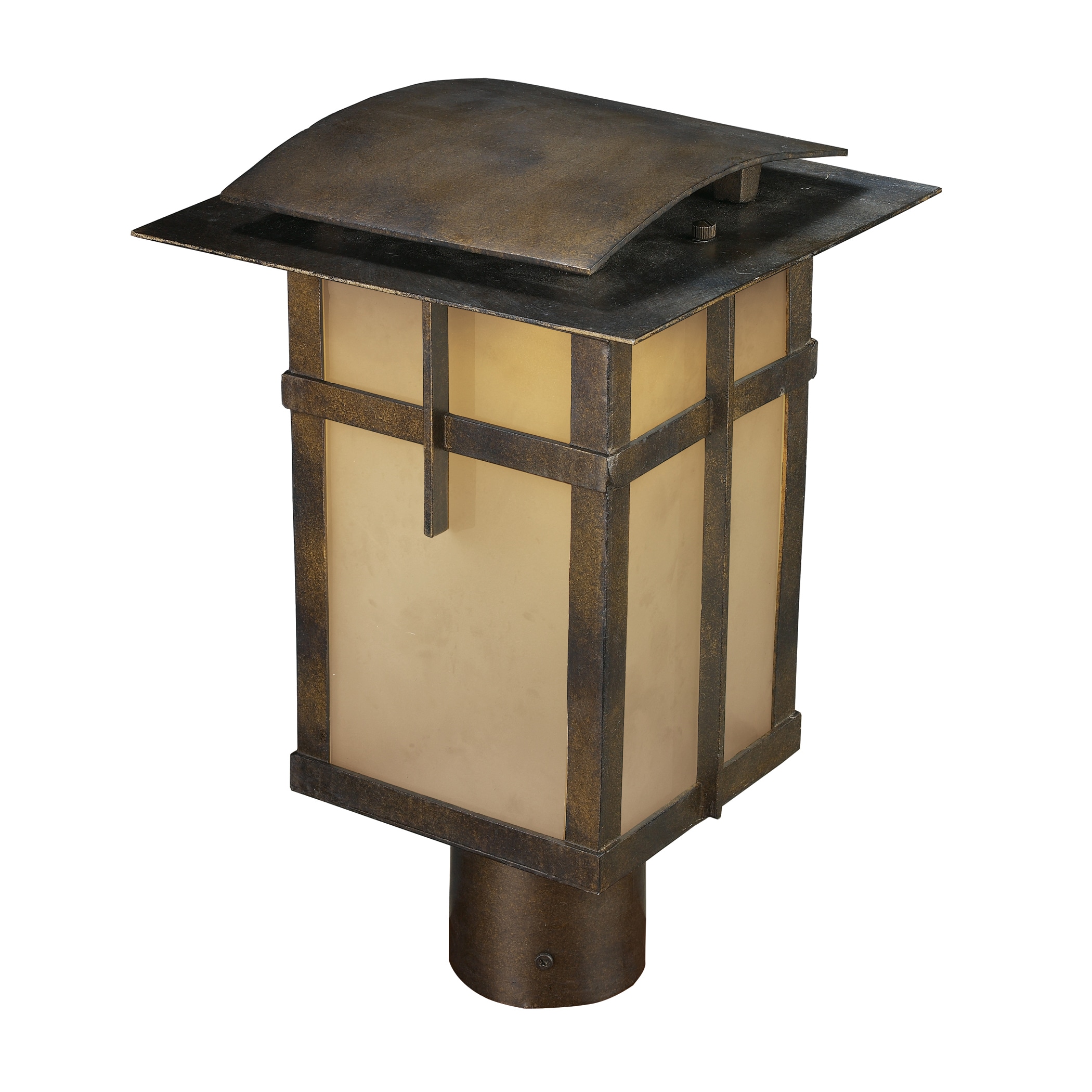 San Fernando 1 light Hazelnut Bronze Outdoor Light Post