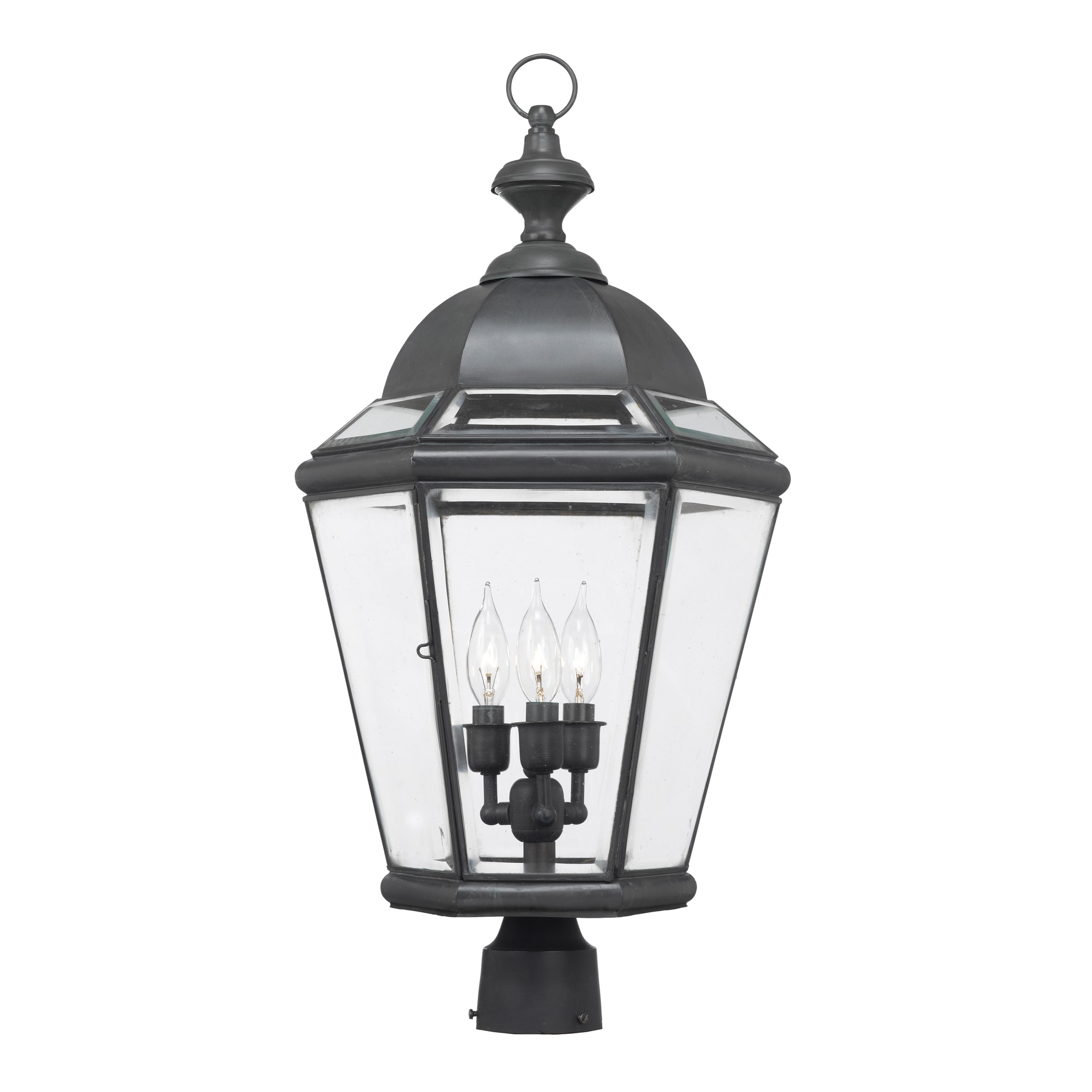 Newington Grey Outdoor Post Lantern