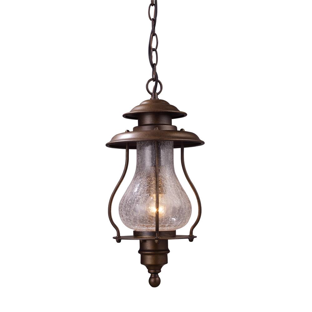 Elk Home Wikshire Coffee Bronze With Clear Glass 1 Light Hanging