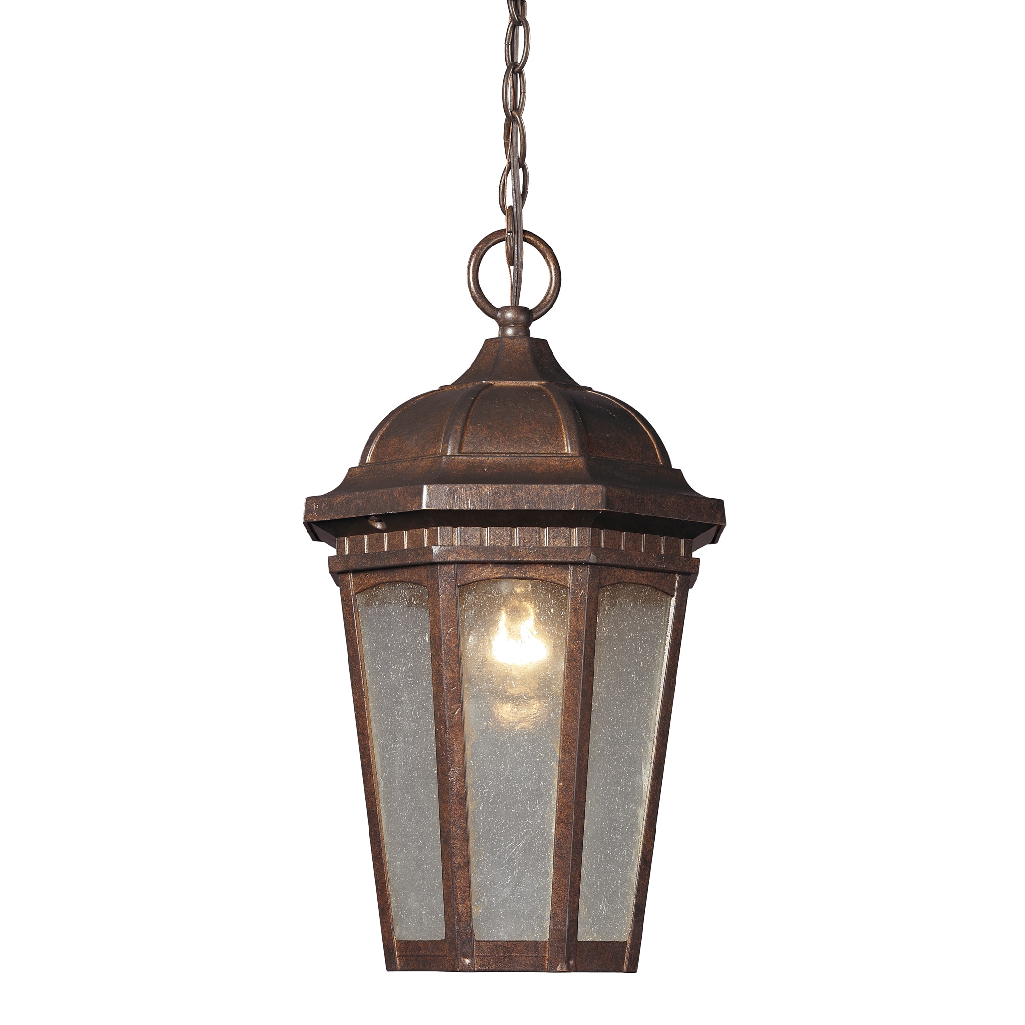 Fullerton 1 light Hazelnut Bronze Outdoor Pendant Light