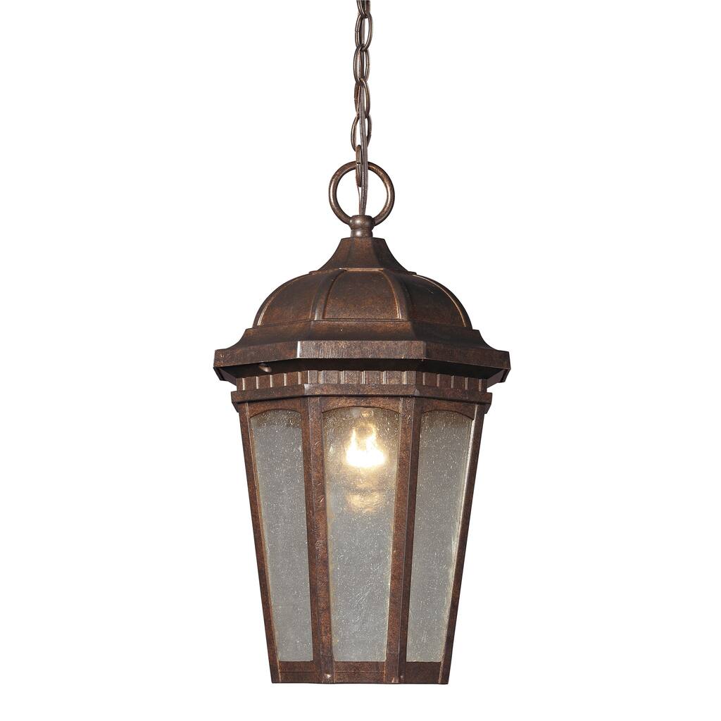 Fullerton 1-light Hazelnut Bronze Outdoor Pendant Light