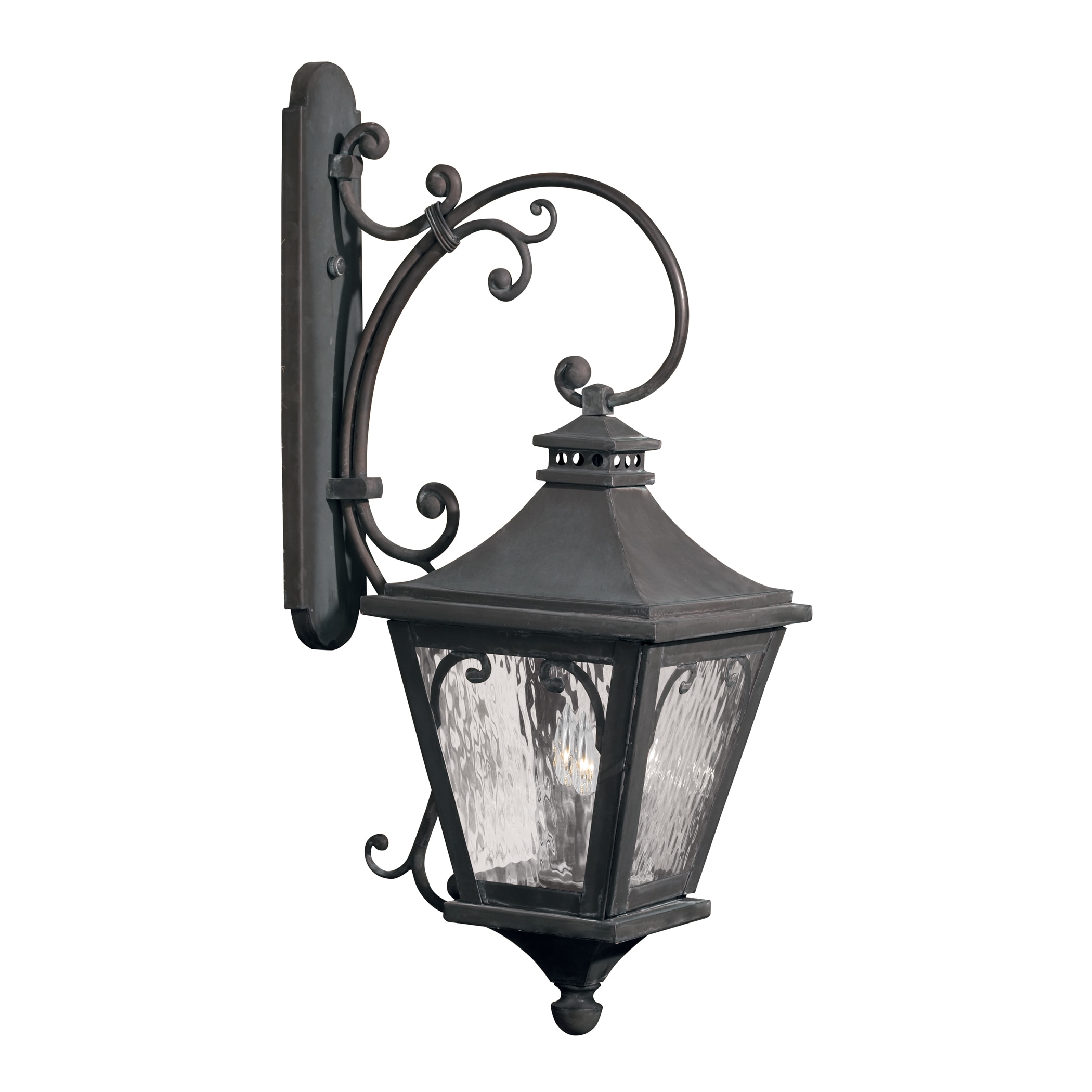 Camden Collection Charcoal Outdoor Wall Lantern