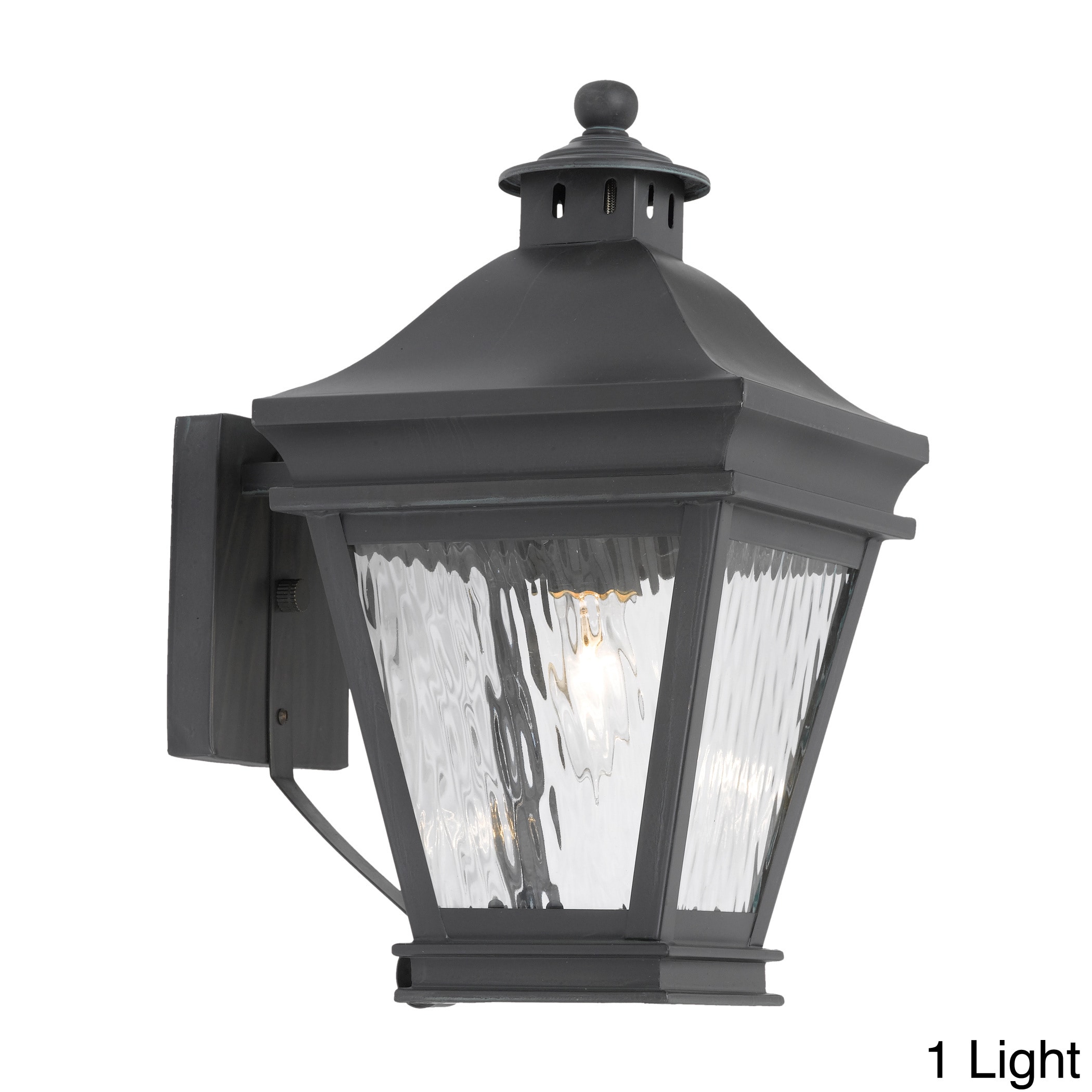 Camden Charcoal Finish Transitional 1 light Outdoor Lantern