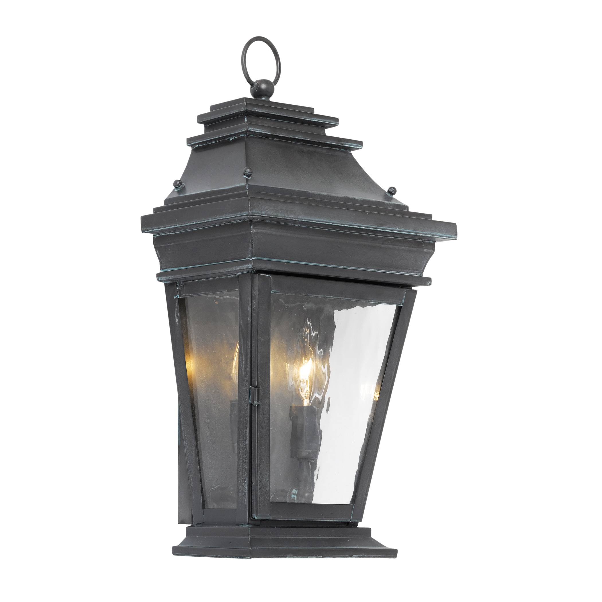 Provincial Charcoal Finish Transitional 2 light Outdoor Lantern