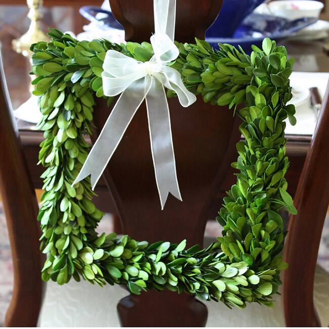 Floral Mills 11-inch Preserved Boxwood Square Wreath (Set of 2)