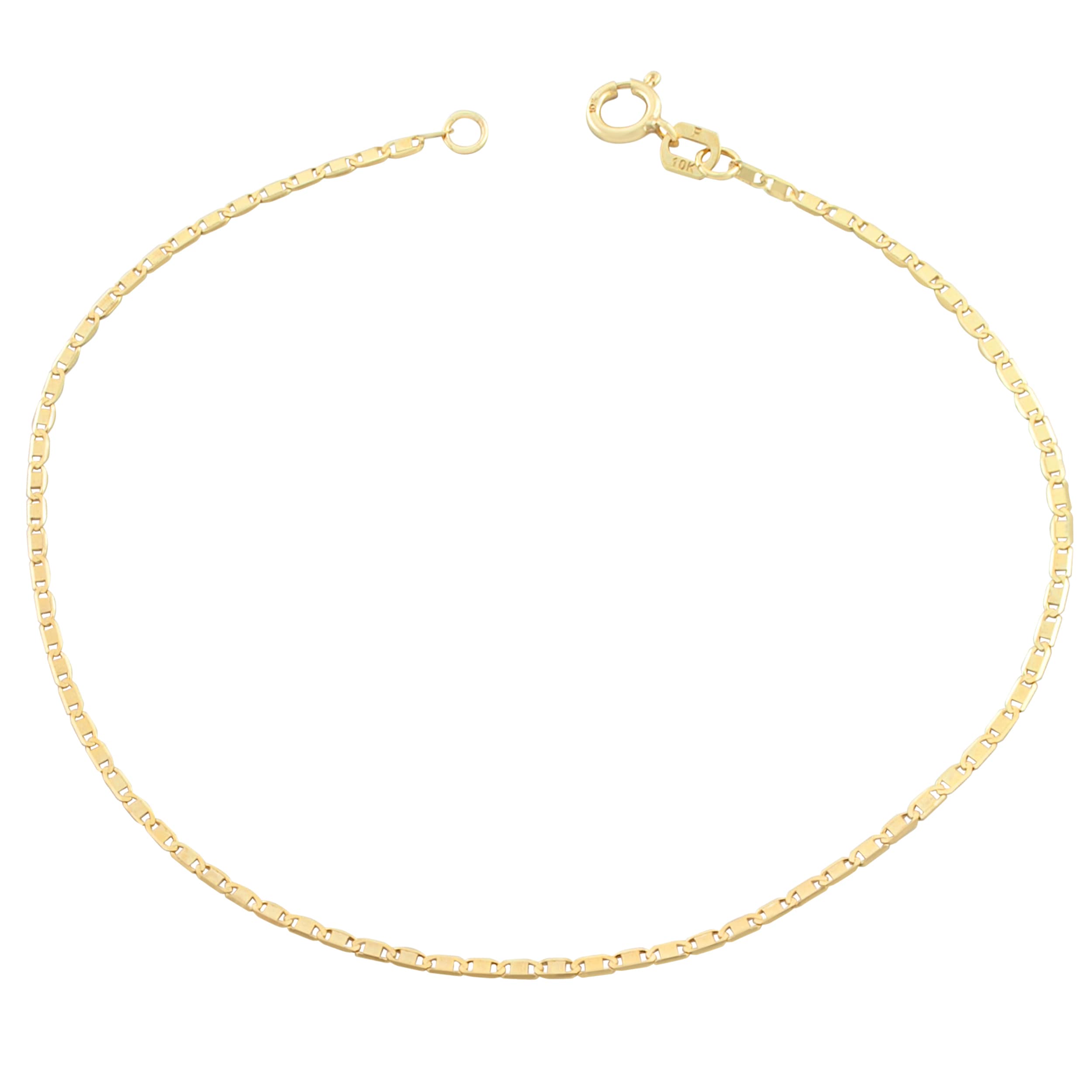 Au Naturale 10k Yellow Gold Petite Valentino Chain Bracelet (7.5 inch)