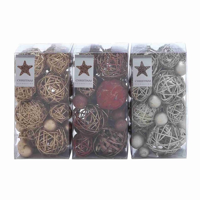 Natural Dried Decorative Ball Assortment (3 Boxe)