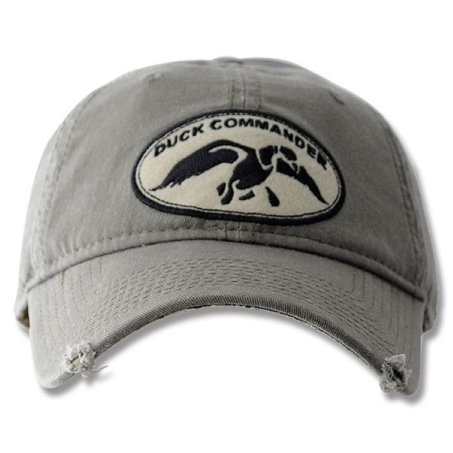 Duck Commander Olive Distressed Hat