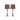 Studio 350 Set of 2, Metal Glass Table Lamp 29 inches high, 12 inches wide