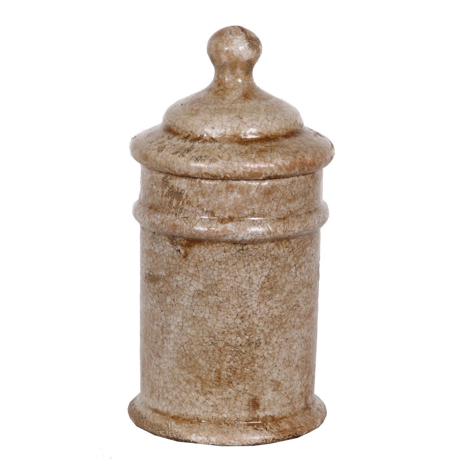 Privilege Large Yellow Ceramic Urn