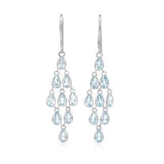 Gemstone Chandelier Earrings Find Great Jewelry Deals Ping At 14k White Gold Blue Topaz Chandelier Earrings