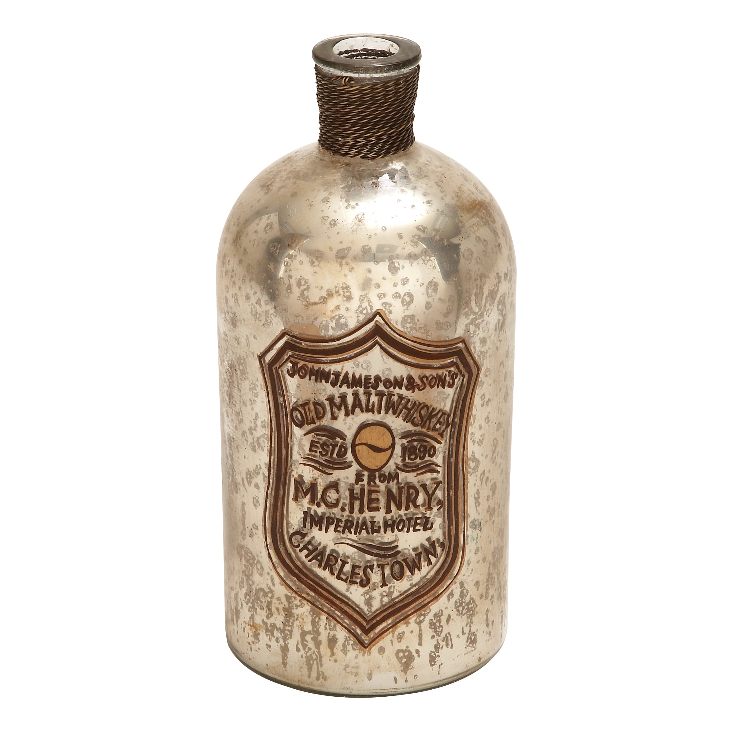 Unique Glass Home Accent Bottle