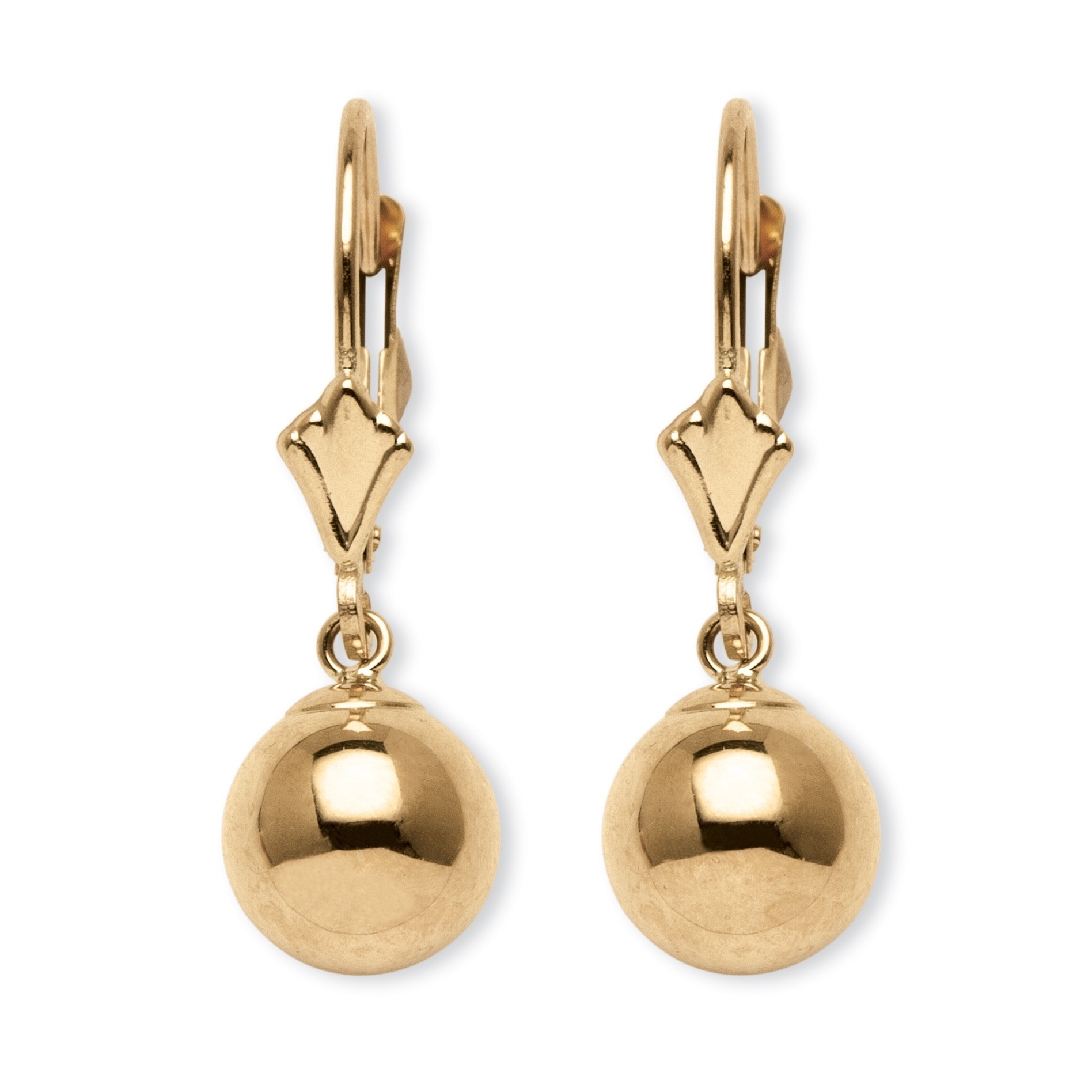 Ball Drop Earrings in 14k Gold Tailored