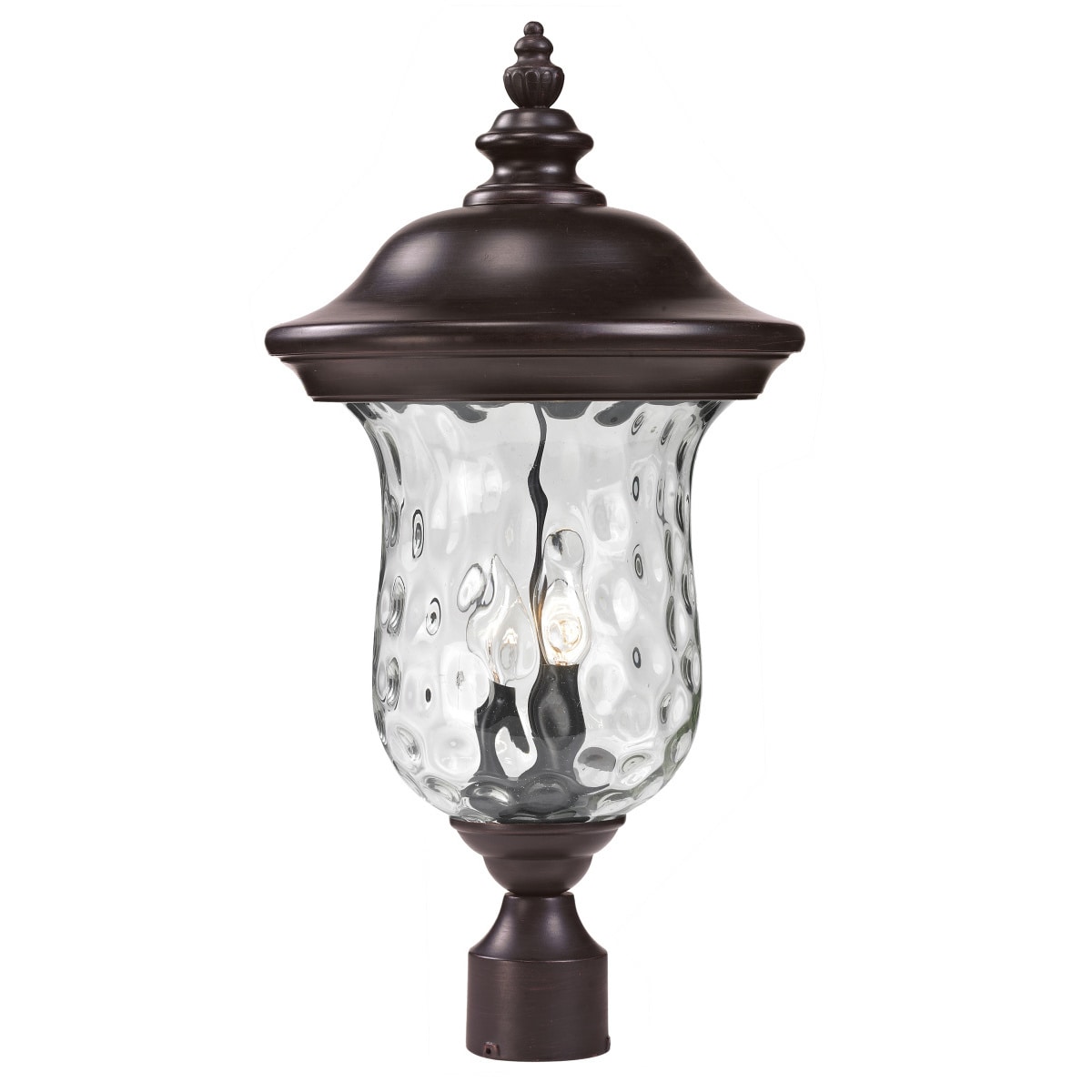 Z lite Water Glass Outdoor Post Light