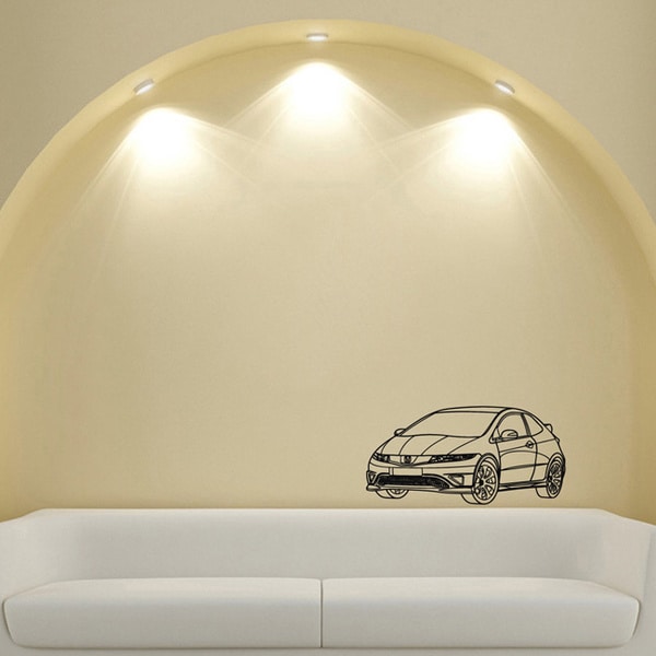 Honda Civic Vinyl Wall Decal Vinyl Wall Art