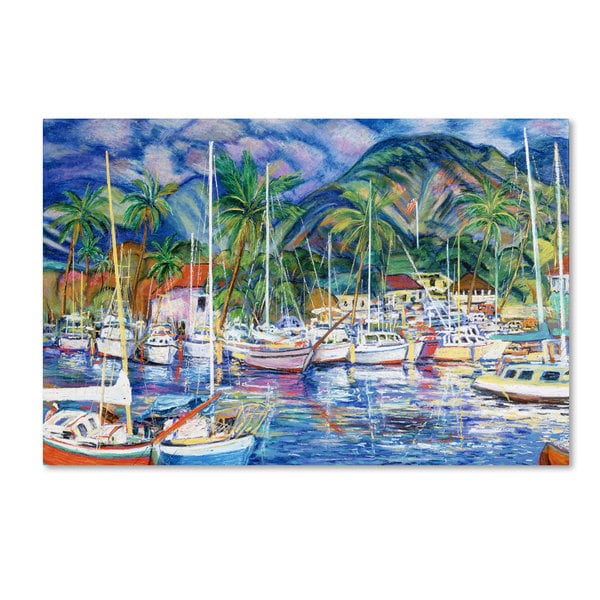 Manor Shadian Lahaina Marina Canvas Art   15905120  