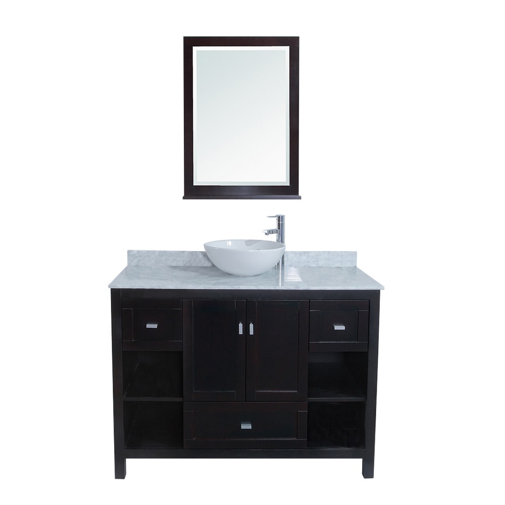 Sienna 48 inch Carrera Marble Single Sink Vanity