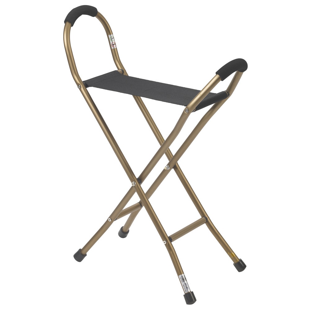 Folding Lightweight Cane With Sling Style Seat