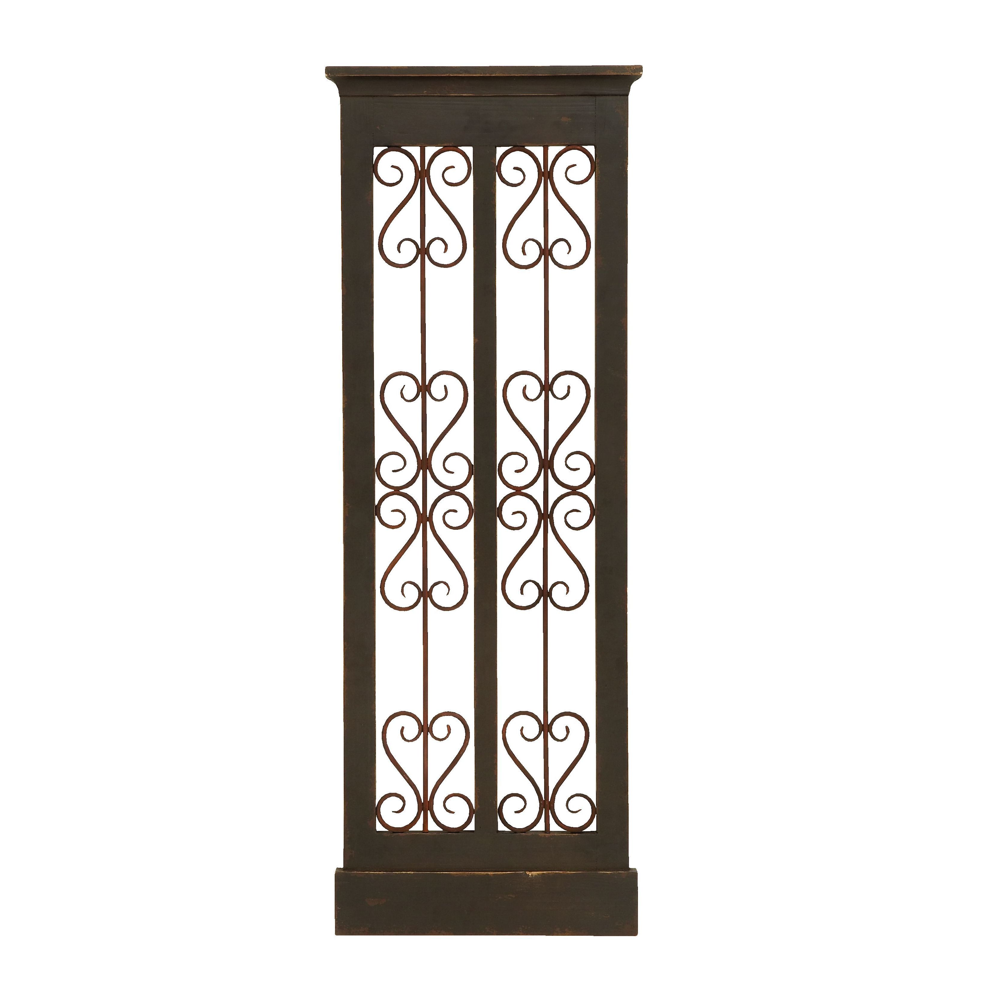 Intricate Classic Detailed Wooden And Metal Wall Panel