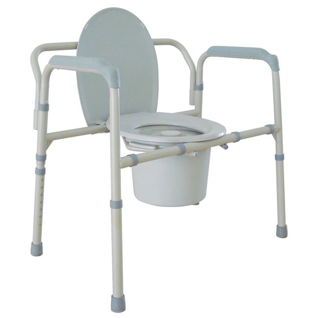 Heavy Duty Bariatric Folding Bedside Commode Seat