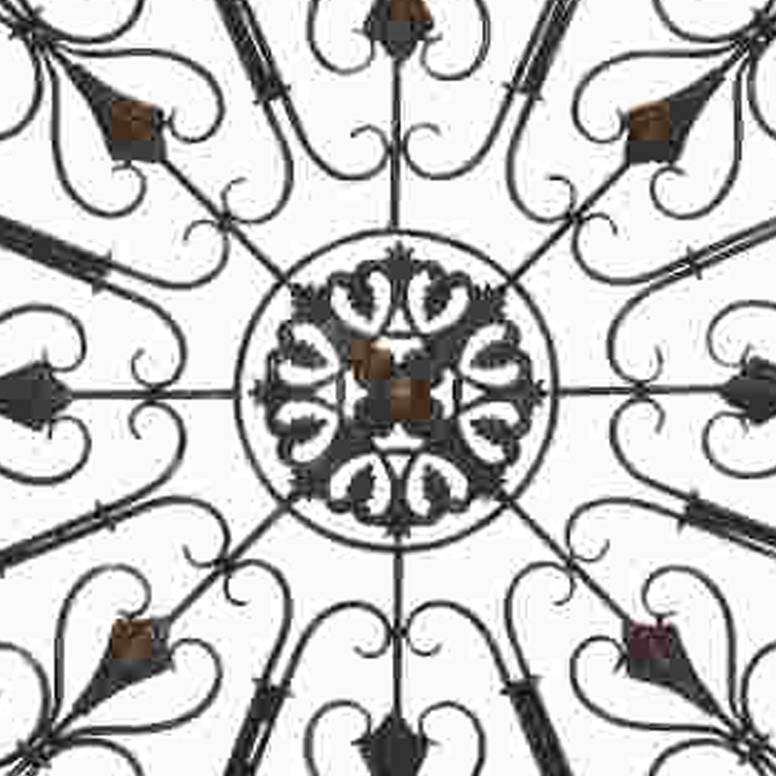 metal scrollwork wall decor