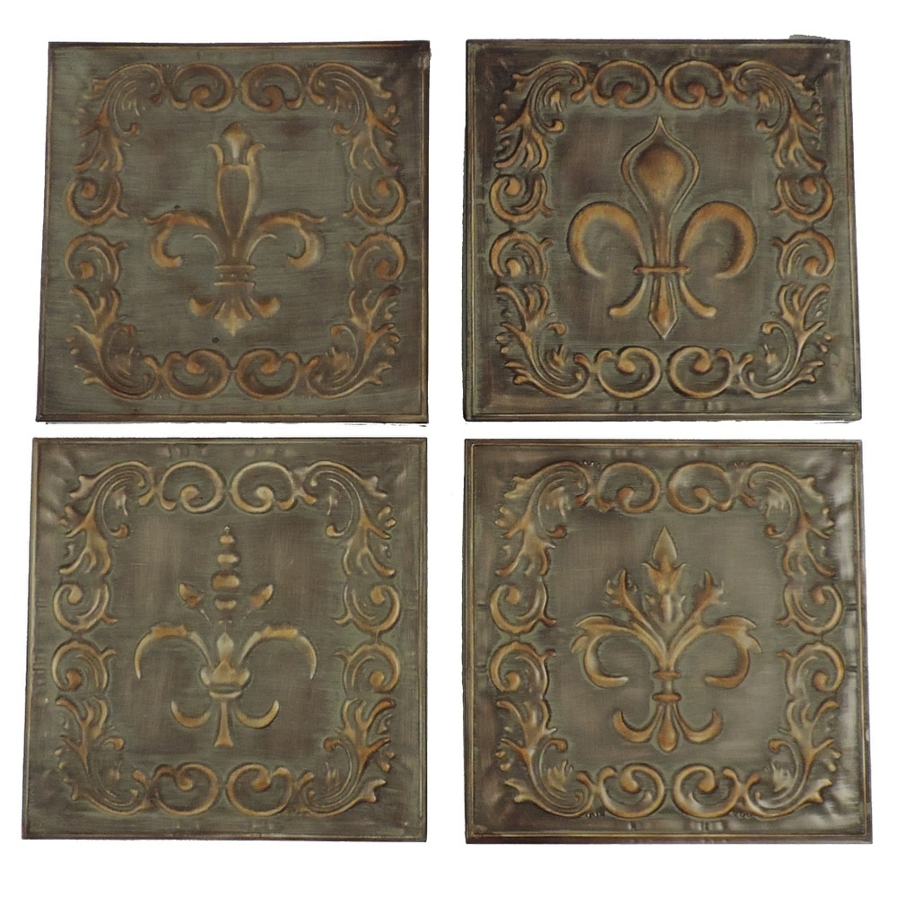 Four Assorted Metal Wall Decors