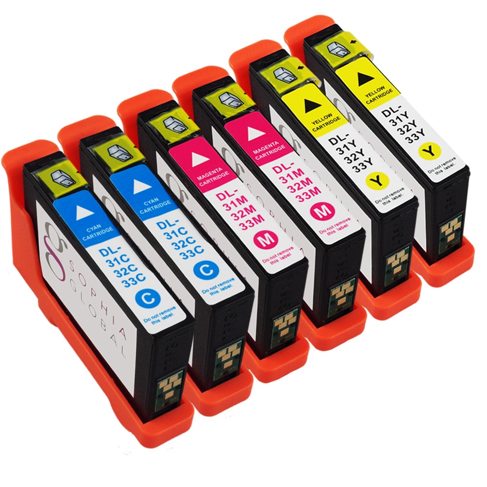 Sophia Global Compatible Ink Cartridge Replacements For Dell 31 (pack Of 6)