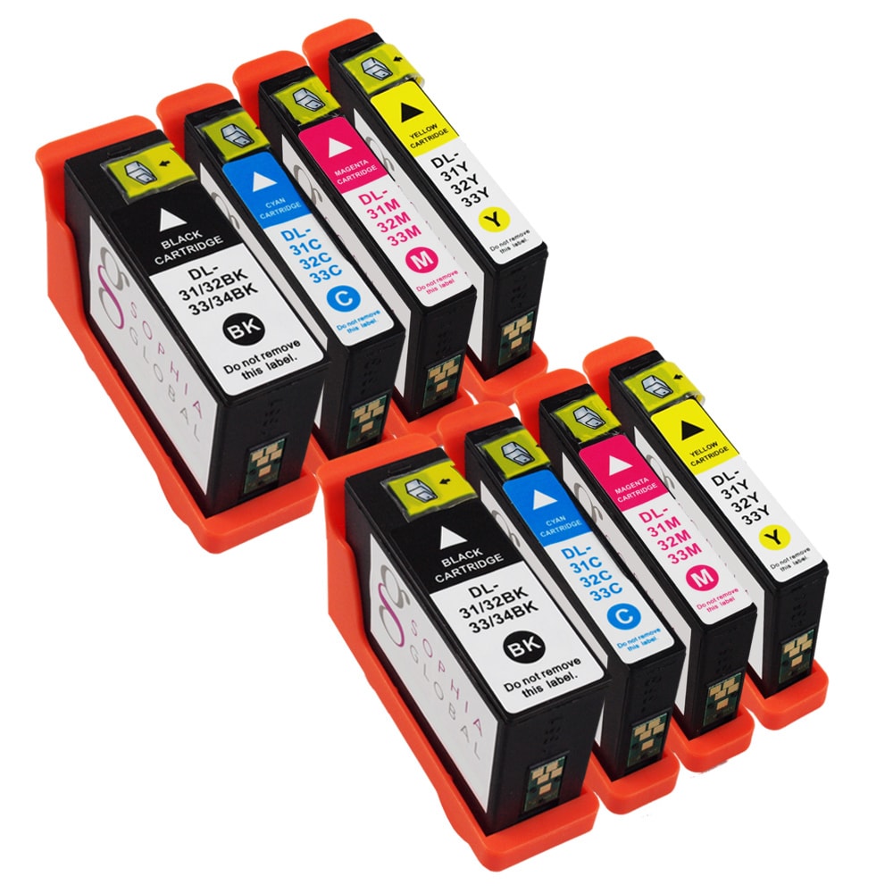 Sophia Global Compatible Ink Cartridge Replacements For Dell 31 (pack Of 8)