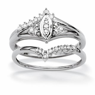 110 tcw round diamond 10k white gold marquise shaped bridal engagement ring set - Marquis Wedding Ring 110 tcw round diamond 10k white gold marquise shaped bridal engagement ring set - Marquis Wedding Ring