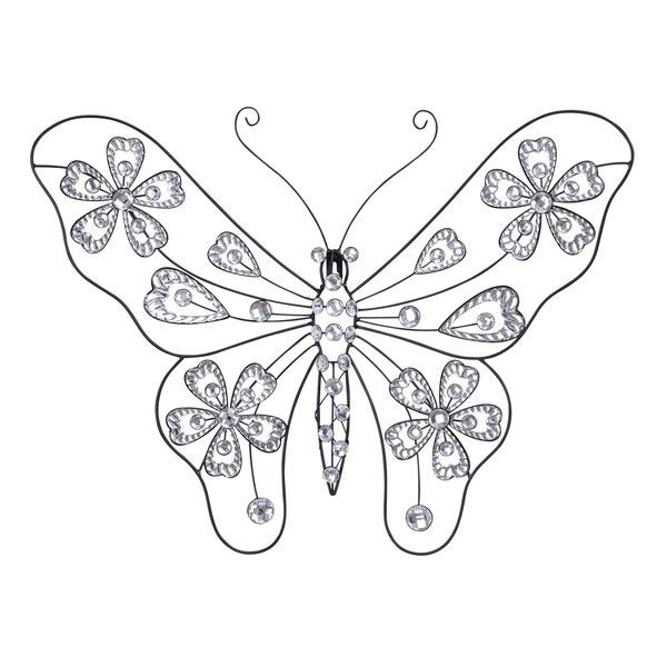 Shop Studio 350 Metal Acrylic Butterfly 22 inches wide, 18 inches high ...
