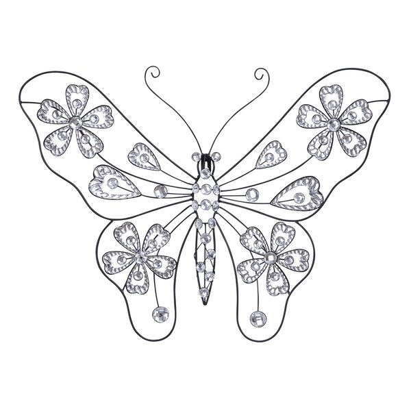 Studio 350 Metal Acrylic Butterfly 22 inches wide, 18 inches high