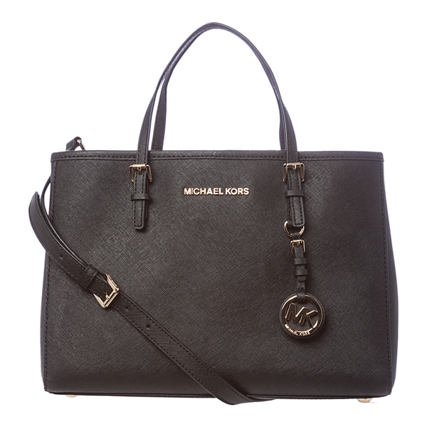 MICHAEL Michael Kors 'Jet Set' Black East West Travel Tote Michael Kors Designer Handbags