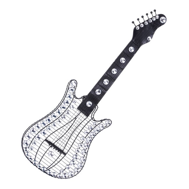 Metal And Acrylic Guitar Wall Decor