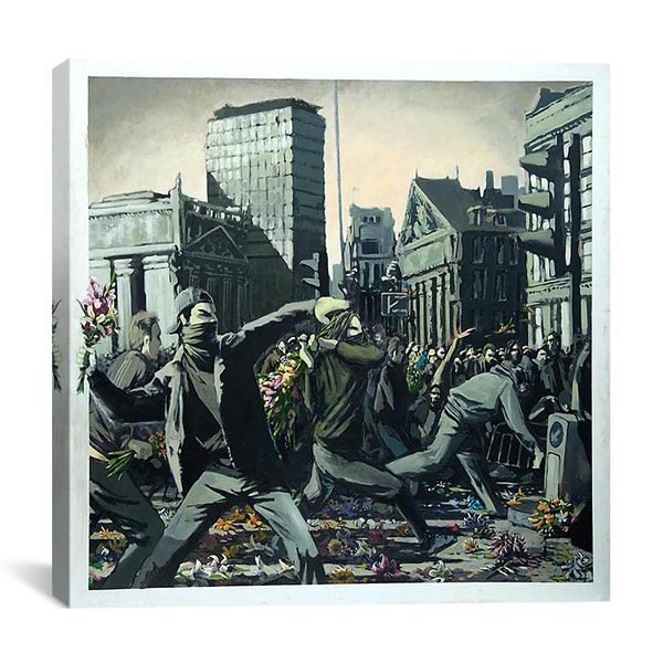 Banksy I Must Not Copy What I See on Simpsons Gallery Wrapped Canvas