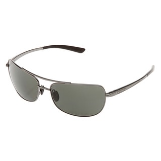 Bolle 'Quindaro' Metallic Gunmetal Polarized Sunglasses