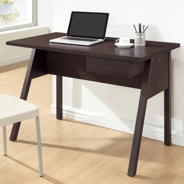 Frommes Dark Brown/ Espresso Modern Home Office Desk ...