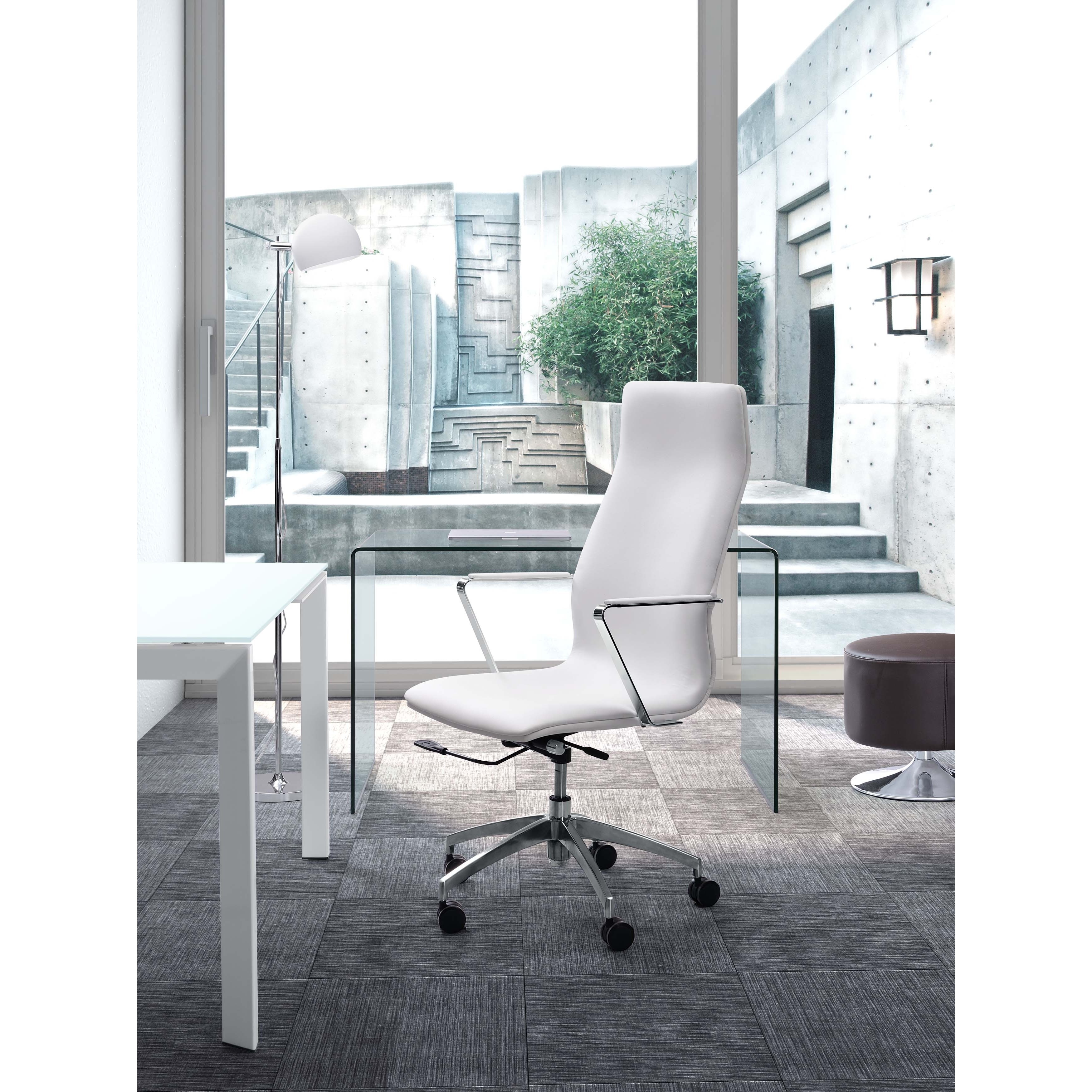 Herald White High Back Office Chair