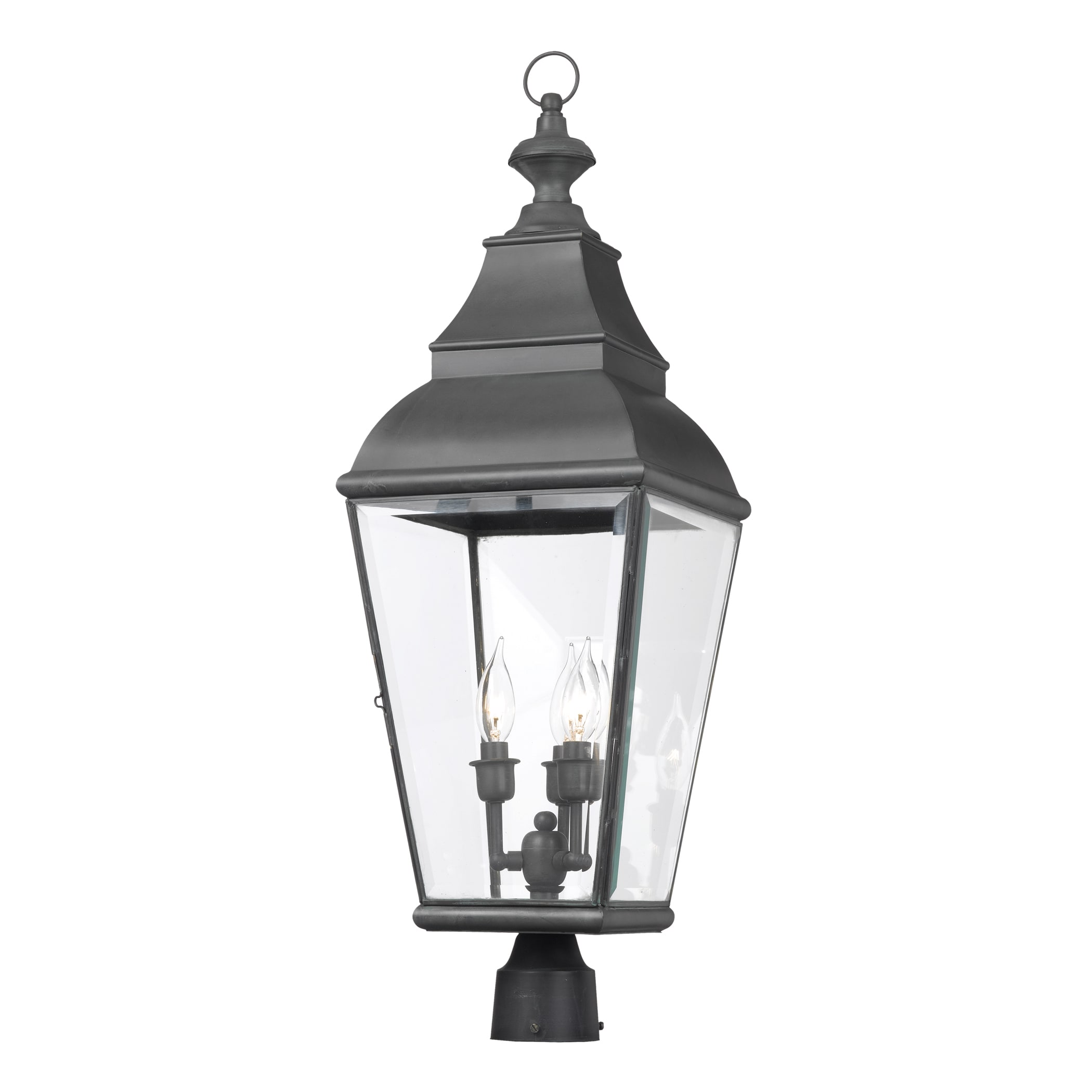 Bristol Grey Outdoor Post Lantern