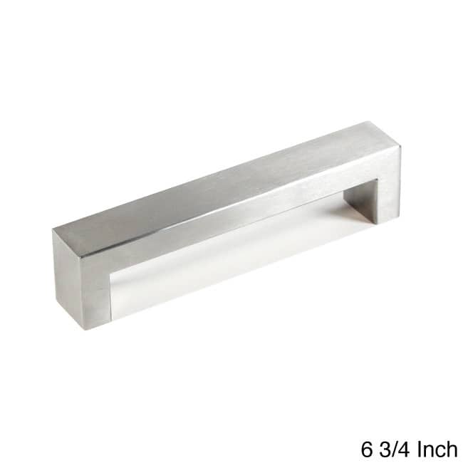 Contemporary Stainless Steel Bold Design Cabinet Bar Pull Handle (Set of 15) - 6