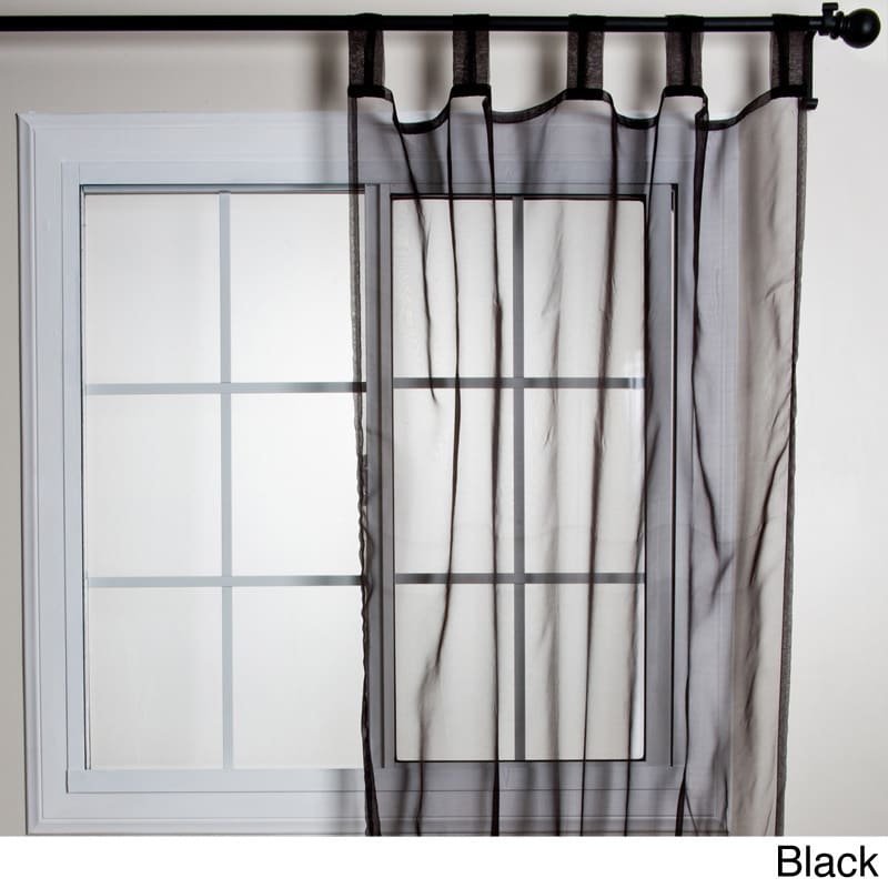 Tissue Organza Sheer Tab Top Curtain Panel